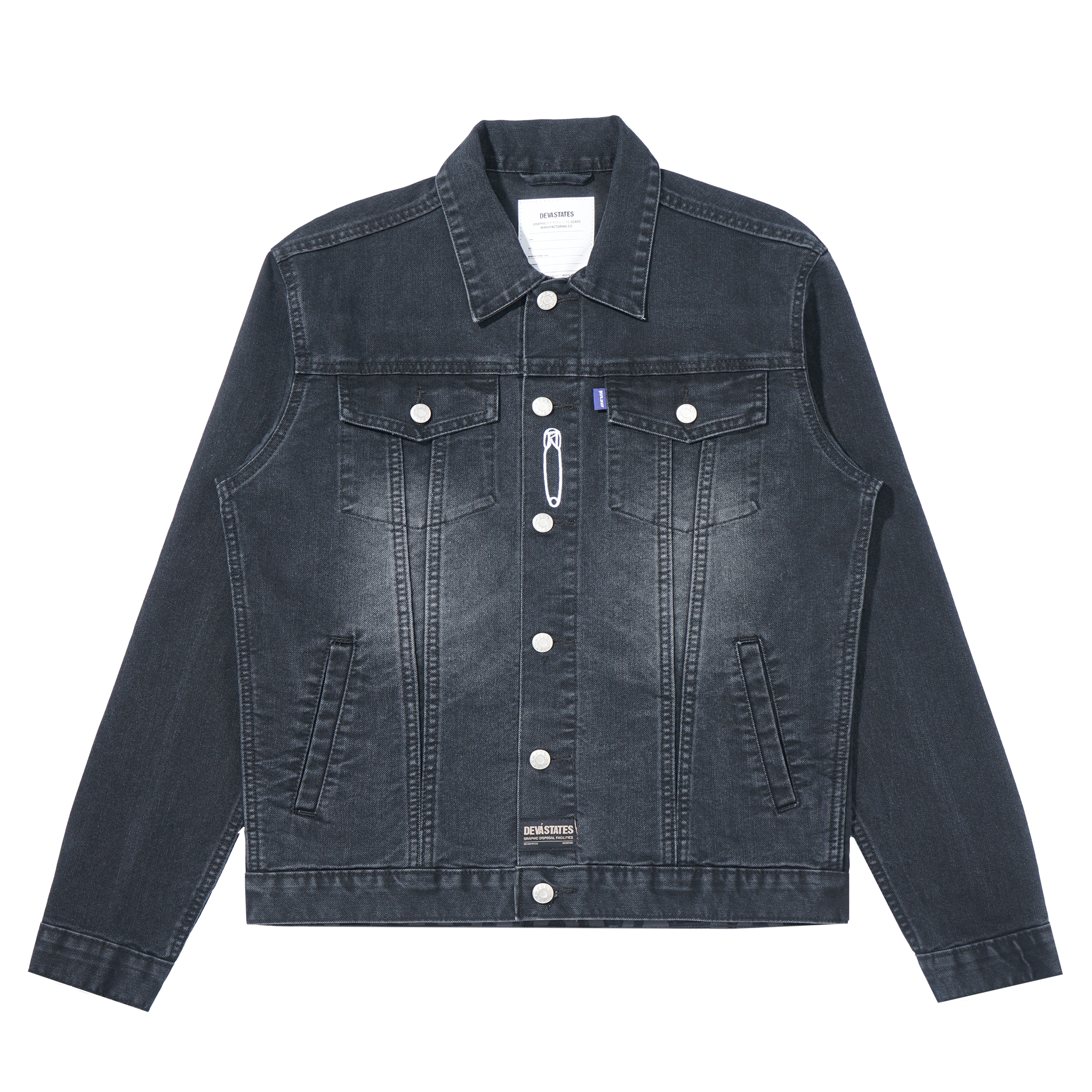 GRIT Denim Trucker Jacket [Washed Black]