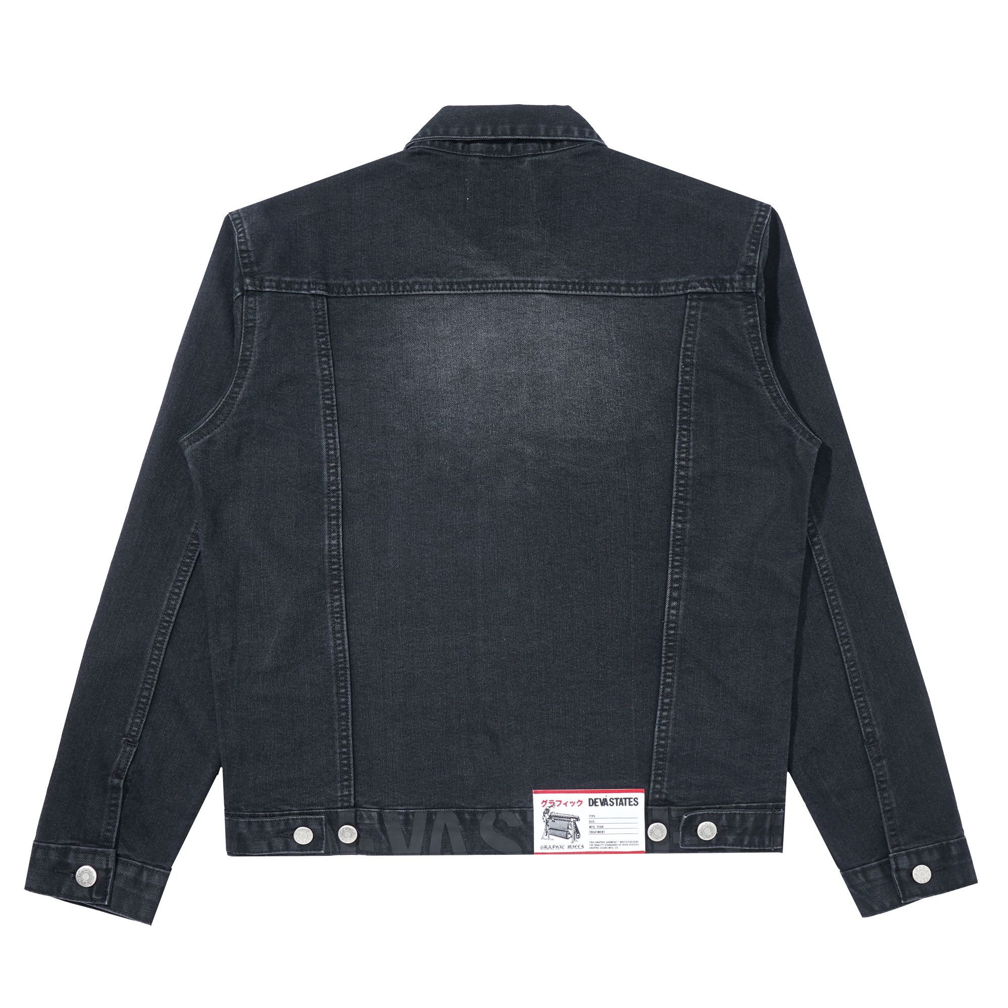 GRIT Denim Trucker Jacket [Washed Black]