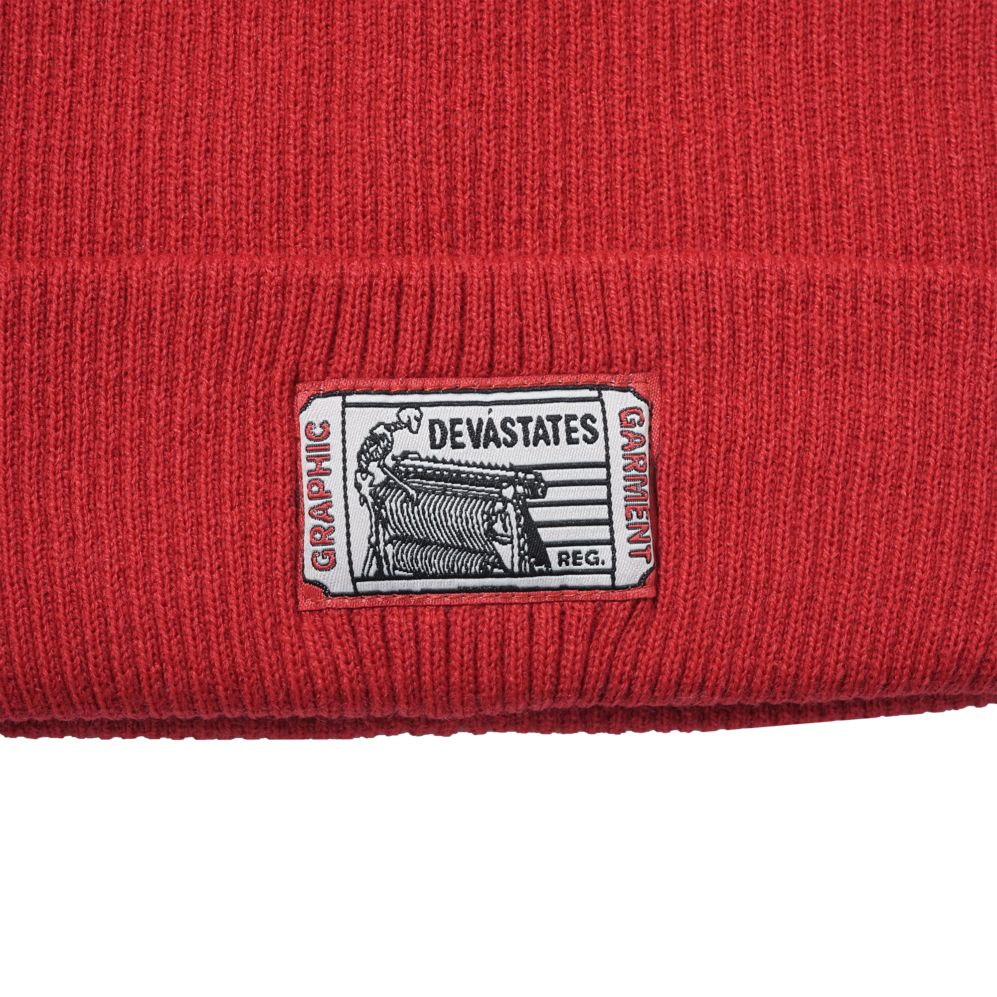 SERVICE Knitted Cutt Beanie [Brick Red]