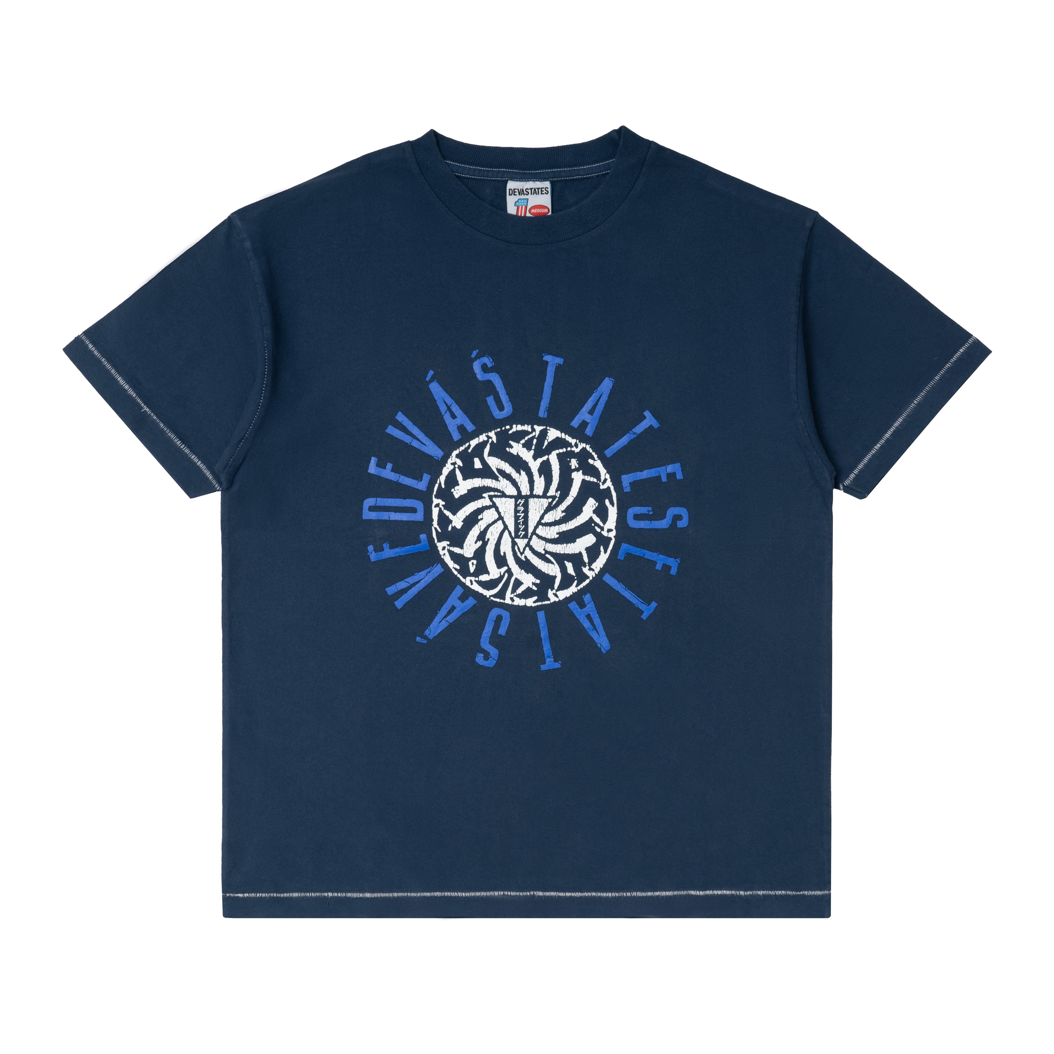 BUZZSAW GFX T-Shirt [Deep Blue Dyed]