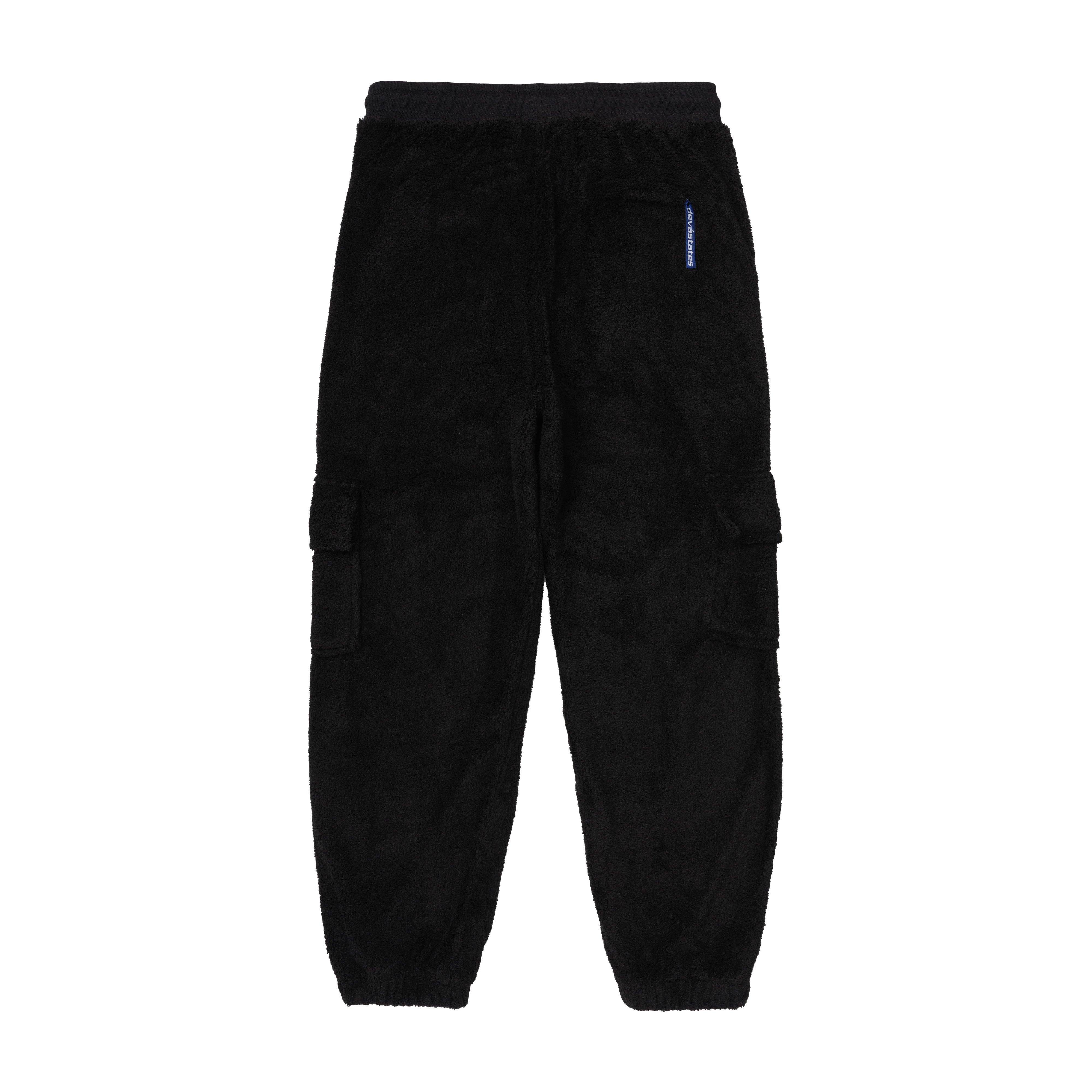 OVERCAST Sherpa Cargo Sweatpants [Black]