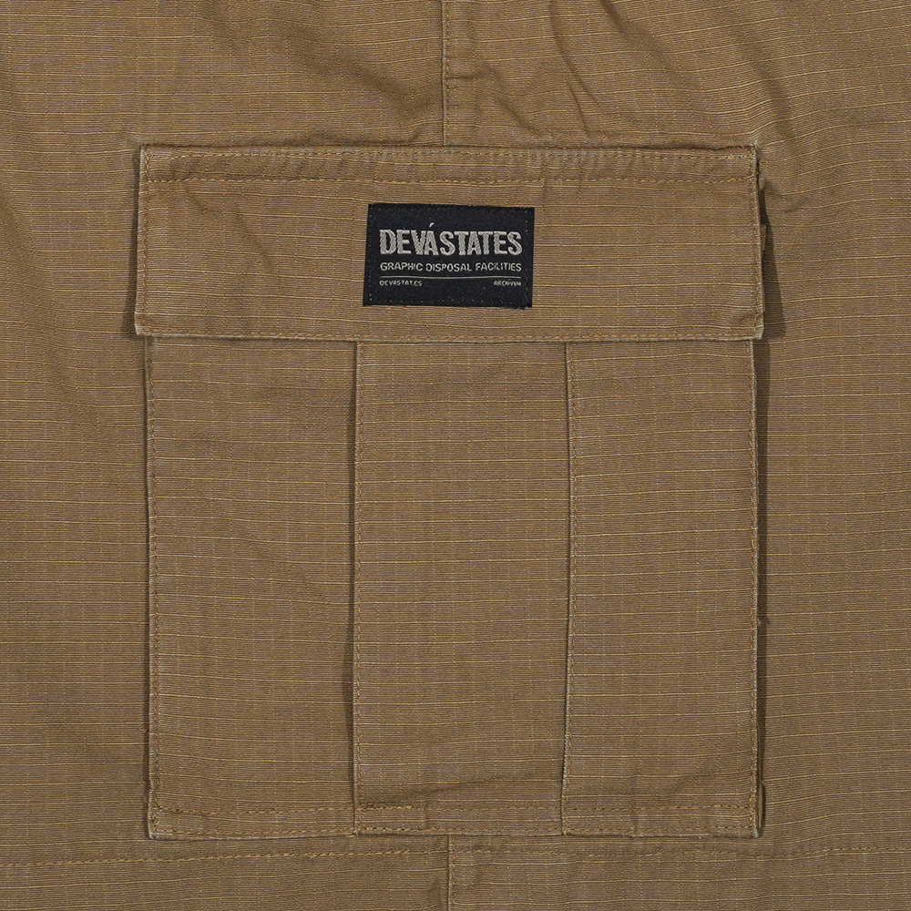 DUTY Washed Ripstop Cargo shorts [Khaki]