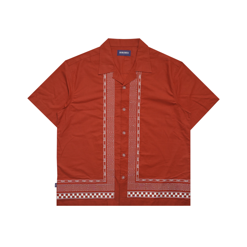 RELIC S/S Embroidered Shirt [Terracotta/Red]