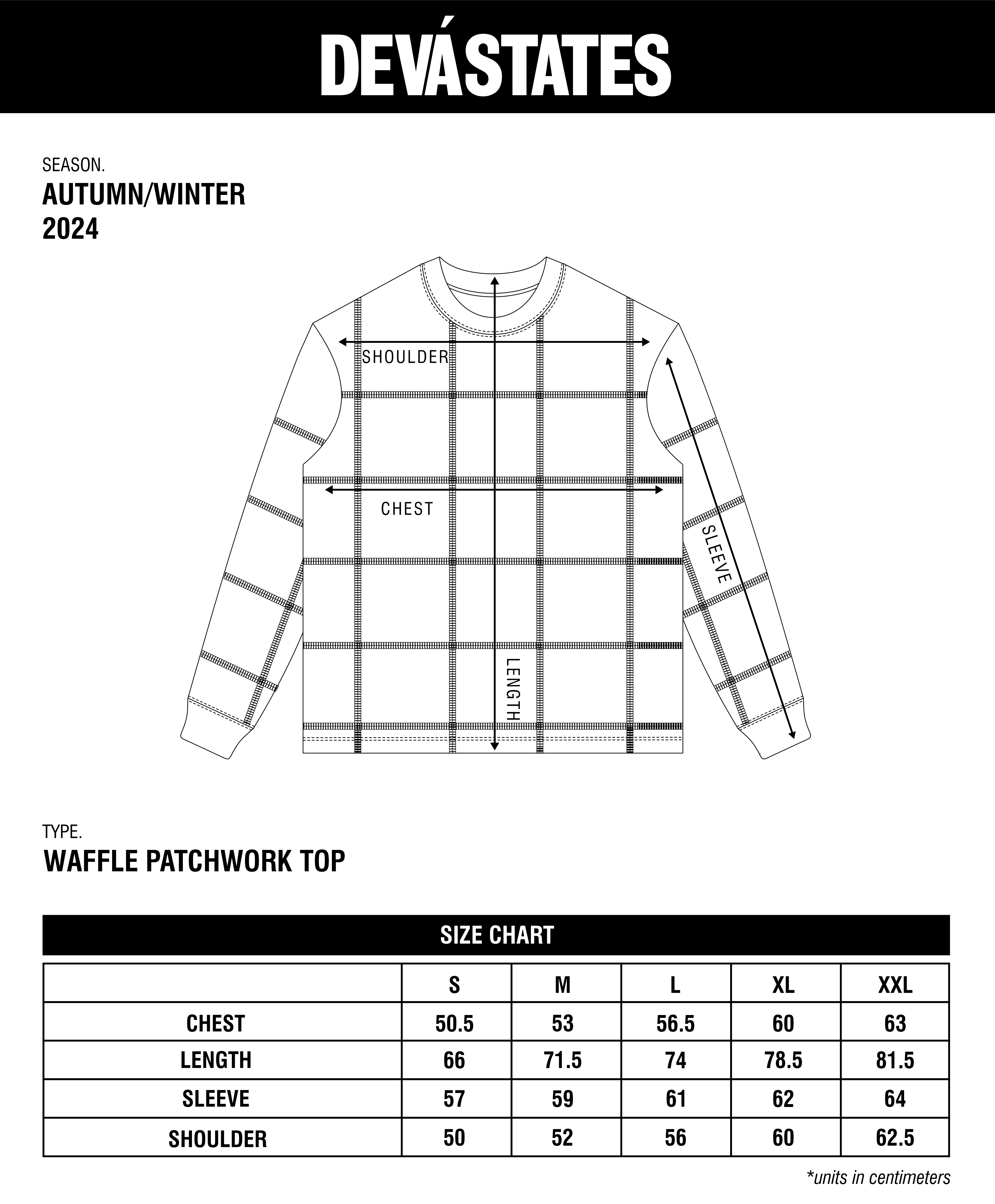 PRECIOUS Waffle Patchwork Top [Multi]