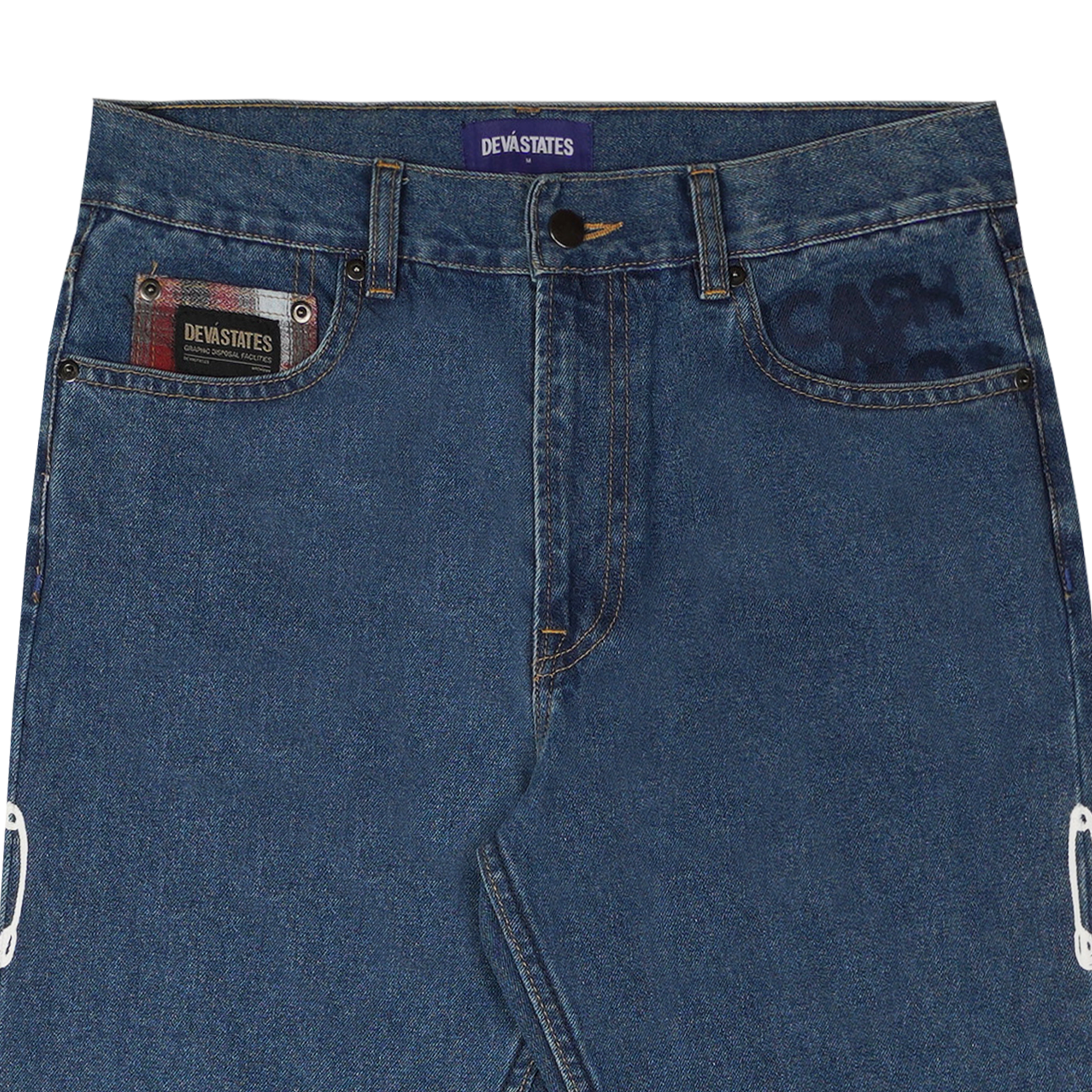 CHAOS Denim Pants [Washed Blue]